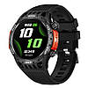 Смарт-годинник чоловічий Lemfo HT22 black компас, тонометр, пульсоксиметр, дзвінки, розмова по годиннику AMOLED екран, 450мАч, фото 3