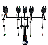 Короповий комплект Род-под алюмінієвий на 5 вудилищ + сигналізатори + свінгери на штанзі, фото 2