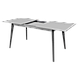 Прямокутний обідній стіл розкладний у скандинавському стилі Бон 136-176х78 ДСП Білий ніжки Сірі Neman, фото 3