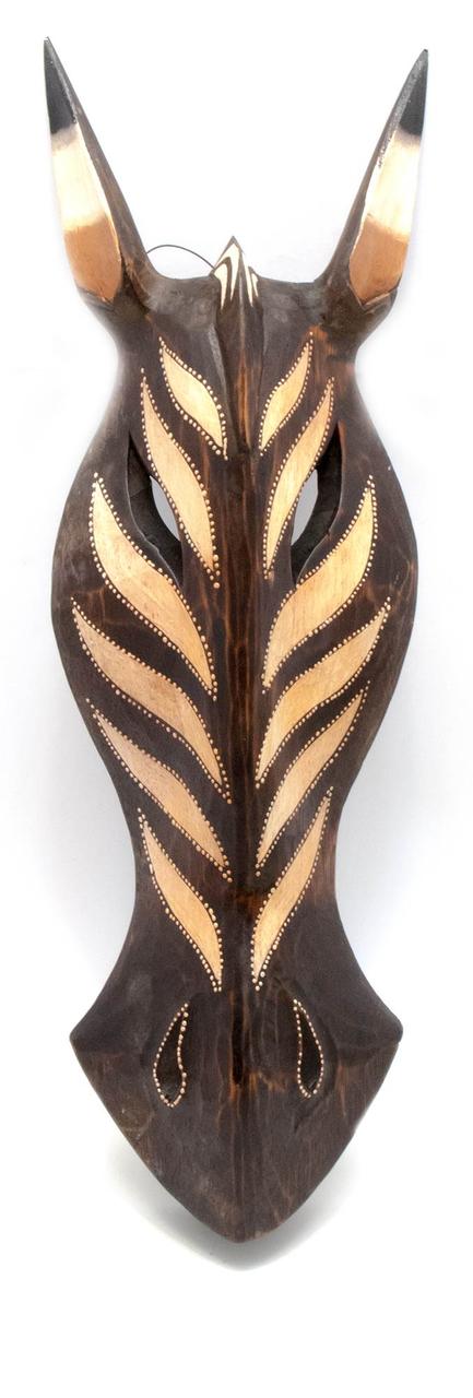 Дерев'яна розпилена маска Зебра, фото 1