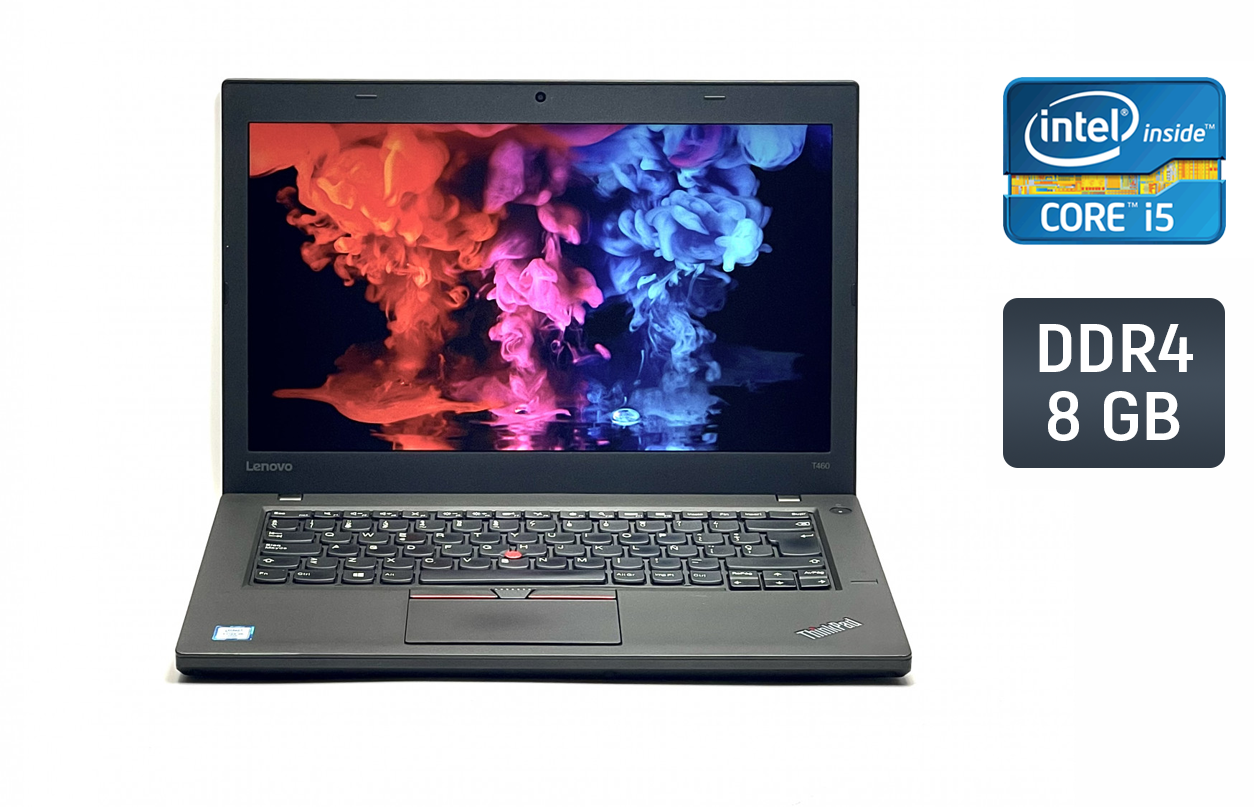 Ультрабук Lenovo ThinkPad T460/ 14" (1920x1080)/ Core i5-6300U/ 8 GB RAM/ 240 GB SSD/ HD 520