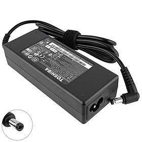 Блок живлення для ноутбука TOSHIBA 19V, 4.74A, 90W, 5.5*2.5мм, L-подібний роз'єм, black (без кабелю!)
