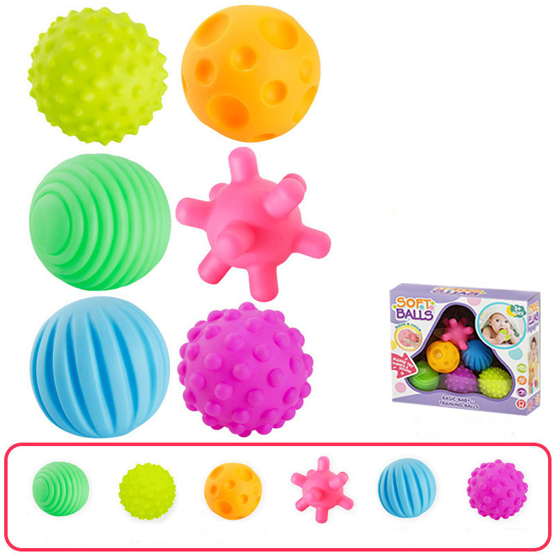 Тактильний набір Масажні кульки (6 шт) від Obetty, фото 1