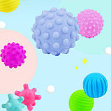 Тактильний набір Масажні кульки (6 шт) від Obetty, фото 3