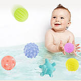 Тактильний набір Масажні кульки (6 шт) від Obetty, фото 5