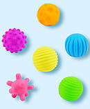 Тактильний набір Масажні кульки (6 шт) від Obetty, фото 7