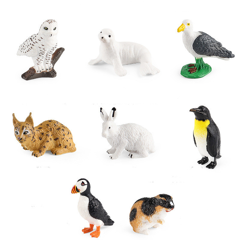 Розвиваючий набір фігурок Міні-тварини (8 шт) від Obetty, фото 1