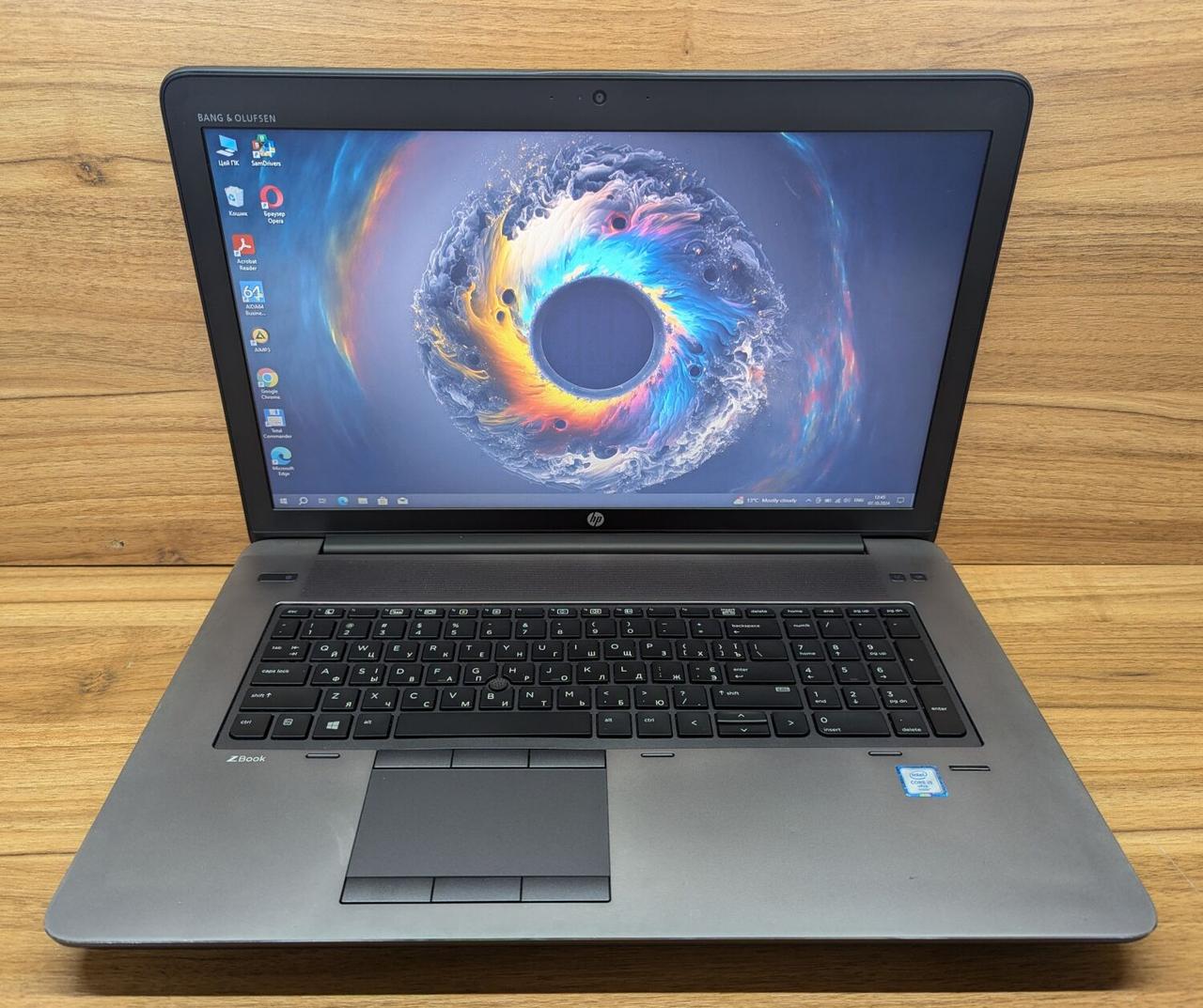 Б/в Ноутбук Б-клас HP zBook 17 G3 17.3" 1600x900| Core i5-6440HQ| 12 GB RAM| 480 GB SSD| Quadro M1000M 2GB