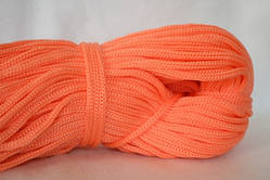 Шнури плетені 4 мм 90 м(0,280-0,290 кг) . персик
