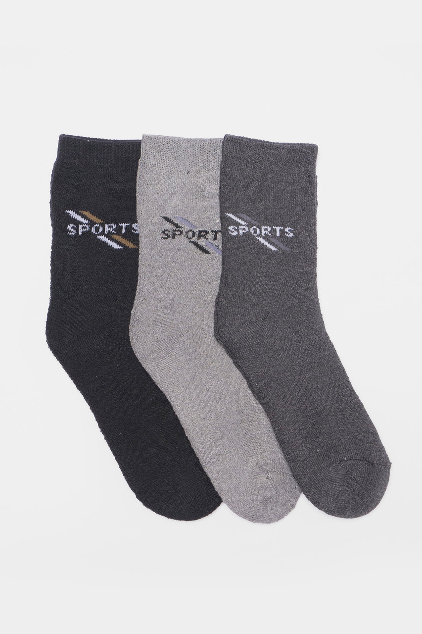 Набір шкарпеток чоловічих махрових 3 штуки р.40-45 190334M, фото 1