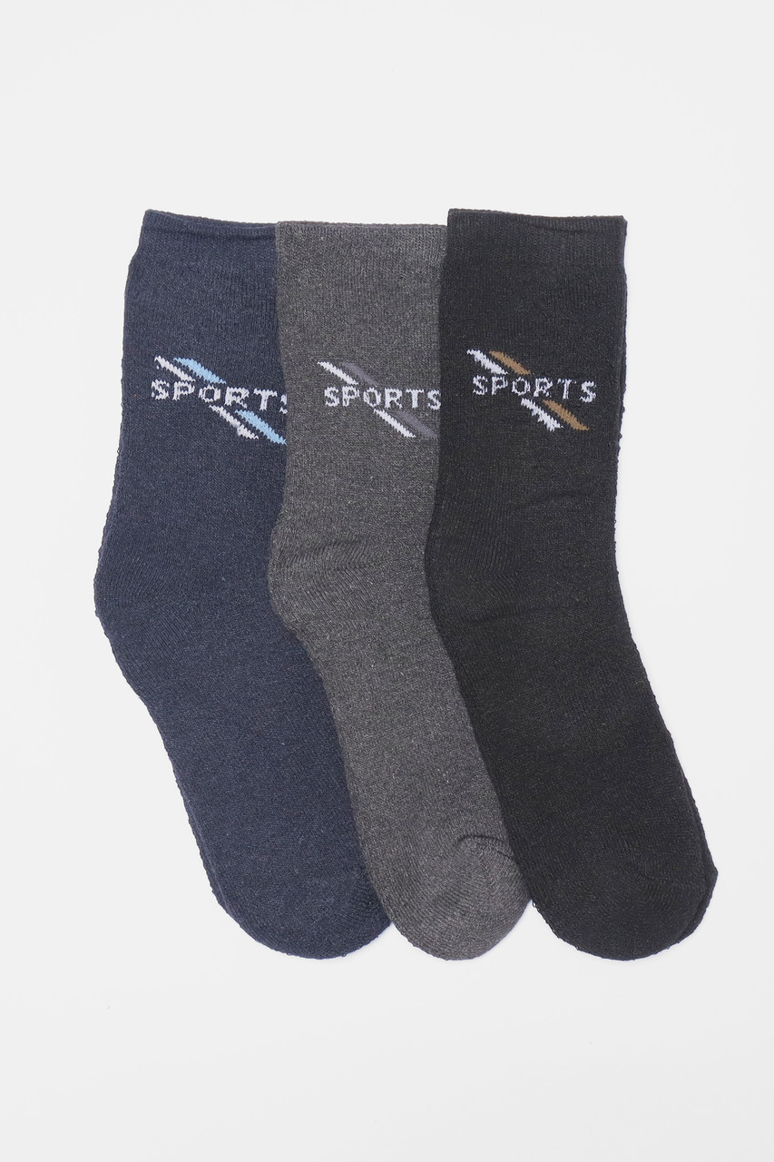 Набір шкарпеток чоловічих махрових 3 штуки р.40-45 190335M, фото 1