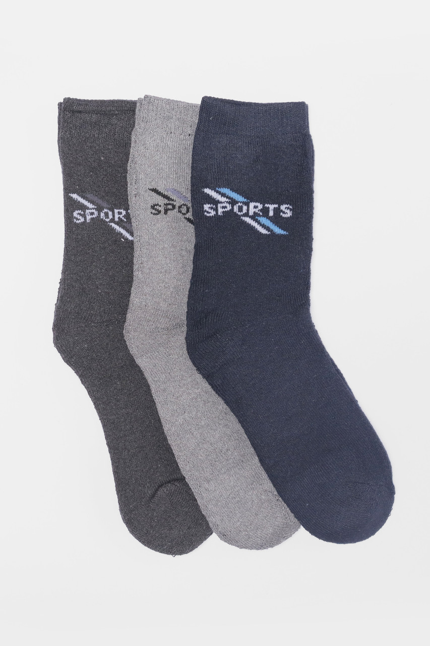 Набір шкарпеток чоловічих махрових 3 штуки р.40-45 190336M, фото 1