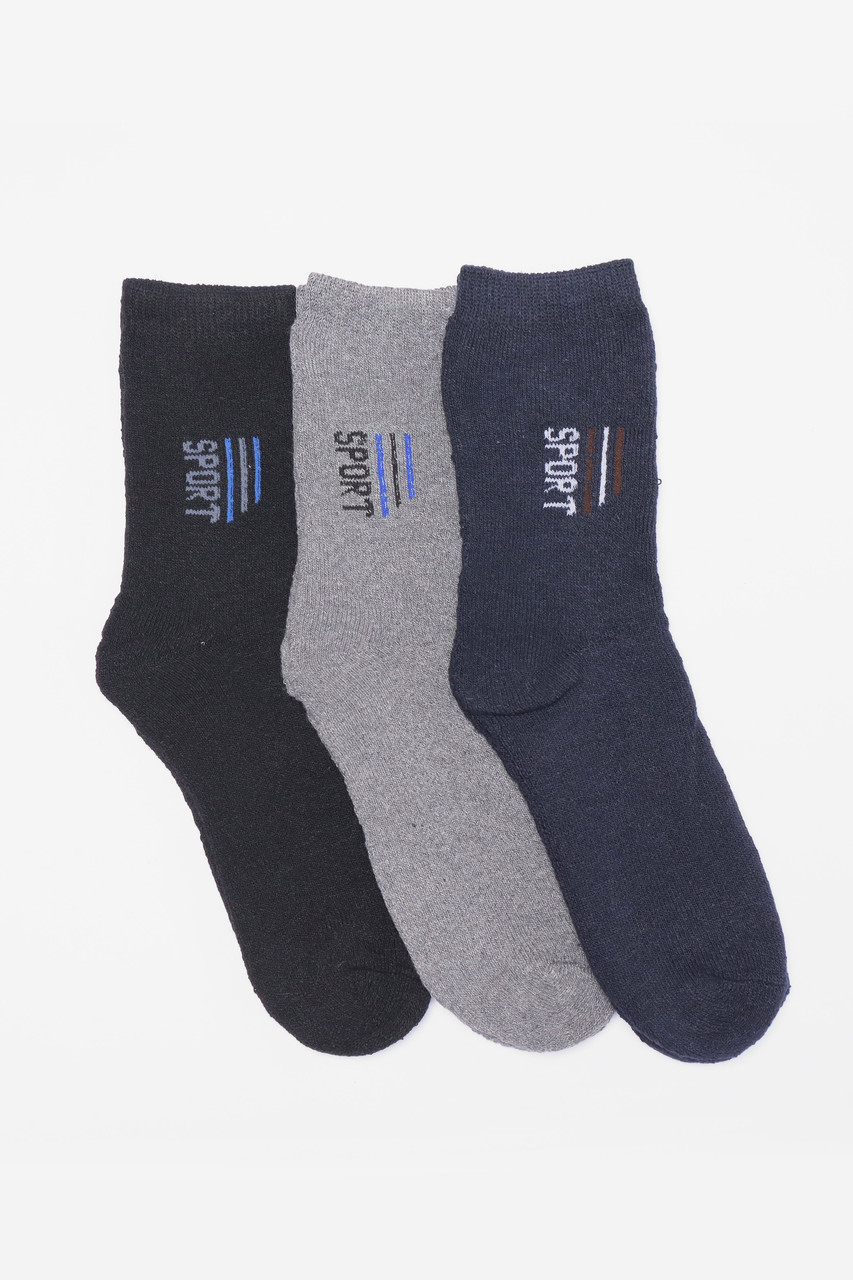 Набір шкарпеток чоловічих махрових 3 штуки р.42-48 190356M, фото 1