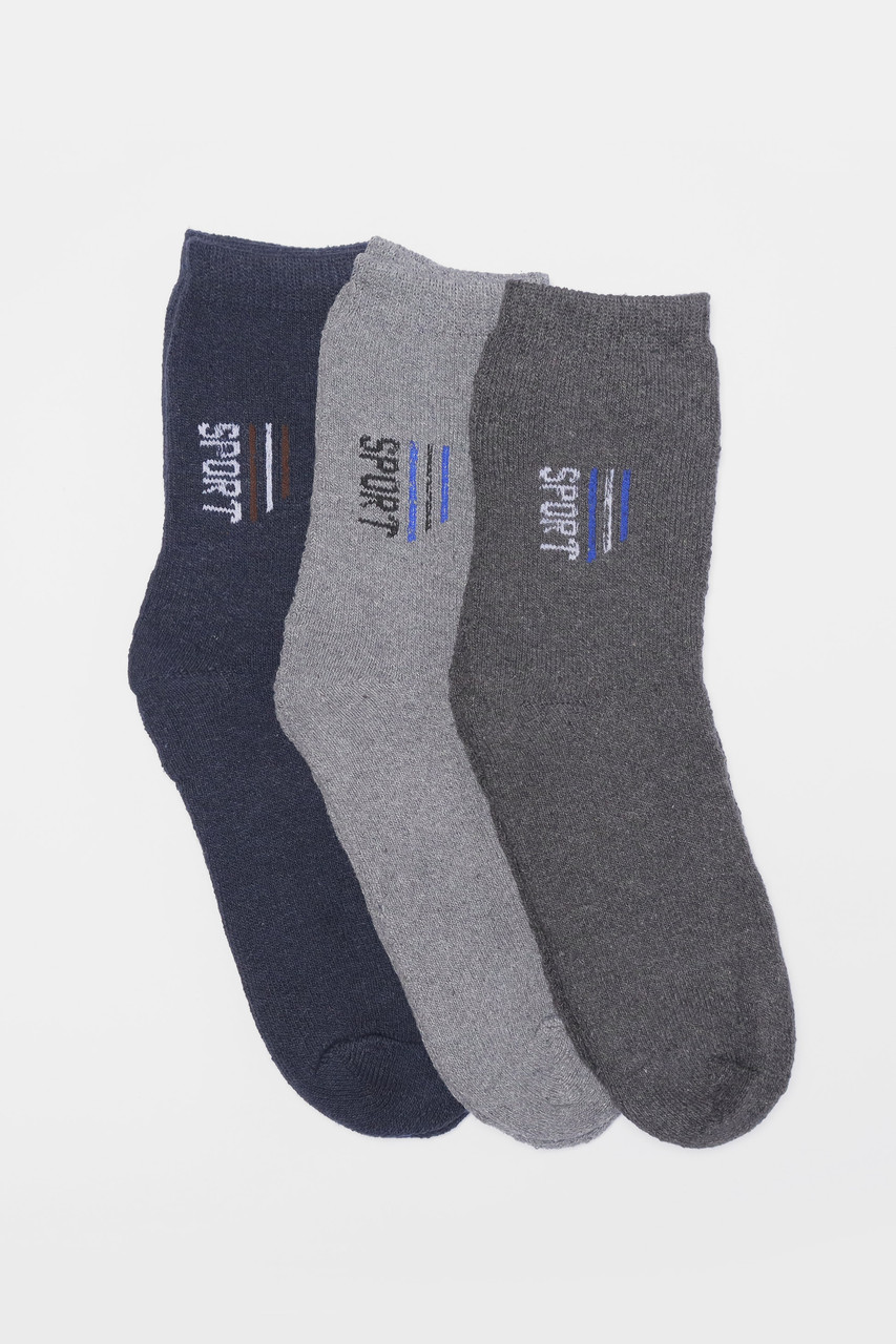 Набір шкарпеток чоловічих махрових 3 штуки р.42-48 190357M, фото 1