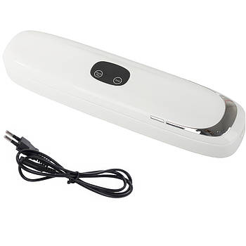 Кухонний вакуумний пакувальник харчових продуктів з дисплеєм Vacuum Sealer Білий Побутовий вакууматор домашній