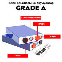 Акумулятор LiFePO4 EVE 105AH 3.2V LF105 (літій-залізо-фосфатний) / акумуляторна комірка (набір 4 шт), фото 3