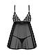 Пеньюар і трусики Obsessive Blomentis babydoll & thong XS/S  18+, фото 5