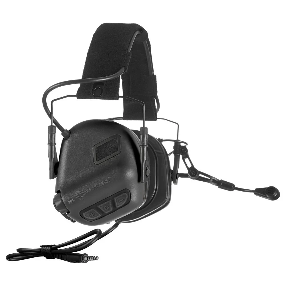 Активні захисні навушники Earmor M32 Plus (BK) Black з гарнітурою (M32-BK Plus)