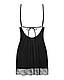 Пеньюар і трусики Obsessive Lobellis chemise & thong XS/S  18+, фото 5