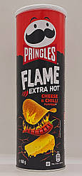 Чіпси Pringles Flame Cheese & Chilli Сир та перець Чилі 160г