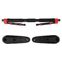 Турнік розсувний Cornix Elite 80-120 см XR-0290 Black/Red, фото 6