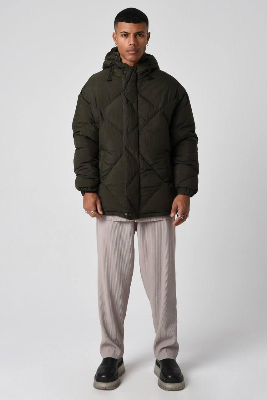 Чоловіча парка куртка зелена зимова CROSSGO | Куртка зимова чоловіча тепла ТОП якості, фото 1