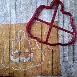 Вирубка з трафаретом для пряника Гарбузик