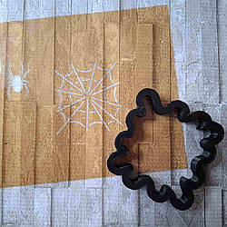 Вирубка з трафаретом для пряника Павутинка мала