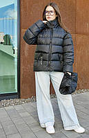 Куртка демісезонна на дівчинку чорний 152