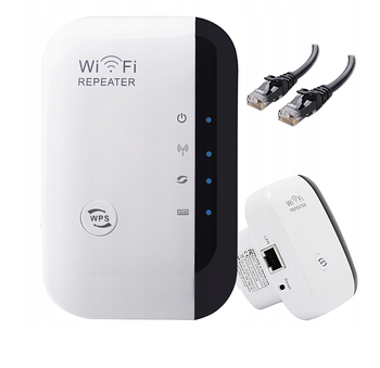 Підсилювач сигналу Wi-Fi Repeater 300 Мбіт/с Ретранслятор Wi-Fi Білий (KG-11746)