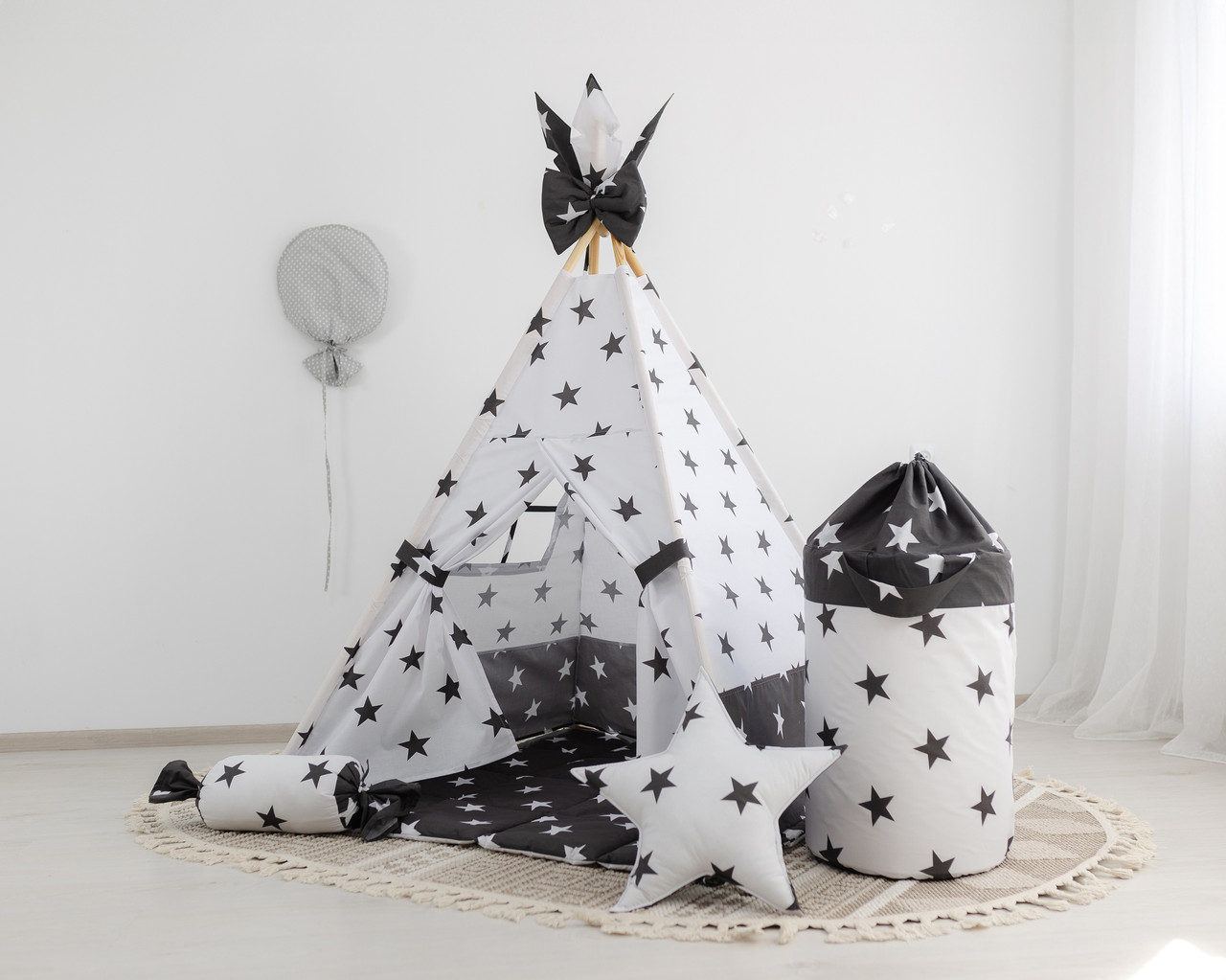 Вігвам Новий Стиль + кошик для іграшок. Повний комплект!, фото 1