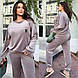 Костюм жіночий велюровий спортивний New 41875дг р.42-56, фото 4