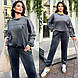 Костюм жіночий велюровий спортивний New 41875дг р.42-56, фото 2