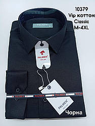 Чоловіча чорна класична сорочка Palmen Vip- котон