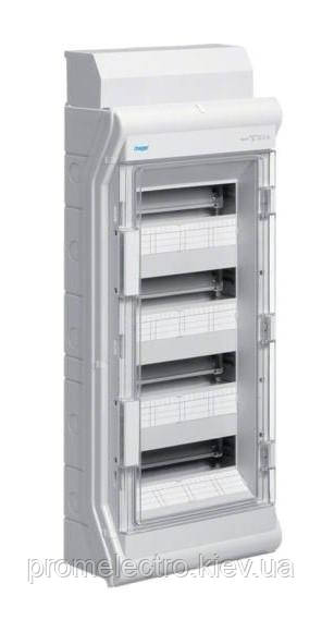 Щит розподільчий на 48(56) модулів, з/у з прозорими дверцятами, IP65, Hager VECTOR VE412DN