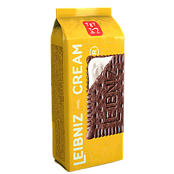 Печиво натуральне масляне з шоколадною начинкою Leibniz Keks&Cream190г 14шт в упаковці