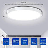 Світльник світлодіодний накладний 40W 350мм IP60 NORTE EURO 1-NMP-1506, фото 2