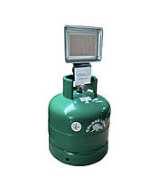 Газовий обігрівач Nurgaz NG-309 1,5 кВт + Балон Rudyy 15л в комплекті + пальник на балон в подарунок, фото 2