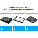 Promo Ціна! Кишеня зовнішня Dynamode 2.5" SATA/SSD HDD - USB 3.1 Type-C (DM-CAD-25317C) - тільки на ZaGrosh.com.ua, фото 3