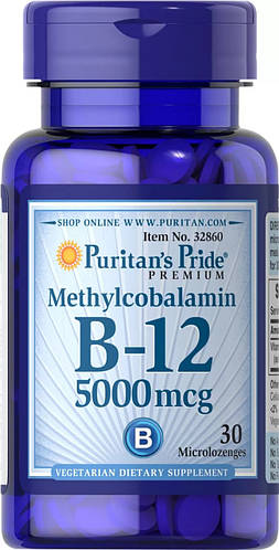 Витамин В12 (метилкобаламин), Methylcobalamin Vitamin B-12, Puritan's ...