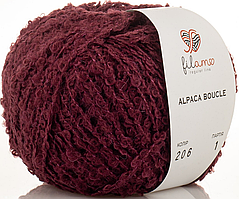 Пряжа Alpaca Boucle Filamo (букле)-206 марсала