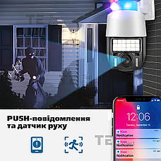 Вулична ip камера відеоспостереження IP WiFi Q18 v380 3 Мп поворотна з віддаленим доступом з передачею на телефон, фото 5