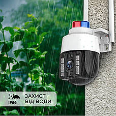 Вулична ip камера відеоспостереження IP WiFi Q15 v380 3 Мп поворотна з віддаленим доступом з передачею на телефон, фото 4