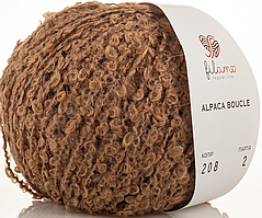 Пряжа Alpaca Boucle Filamo (букле)-208 кемел