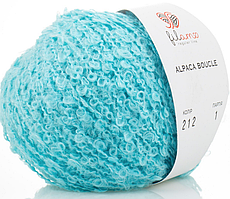 Пряжа Alpaca Boucle Filamo (букле)-212 тіфані