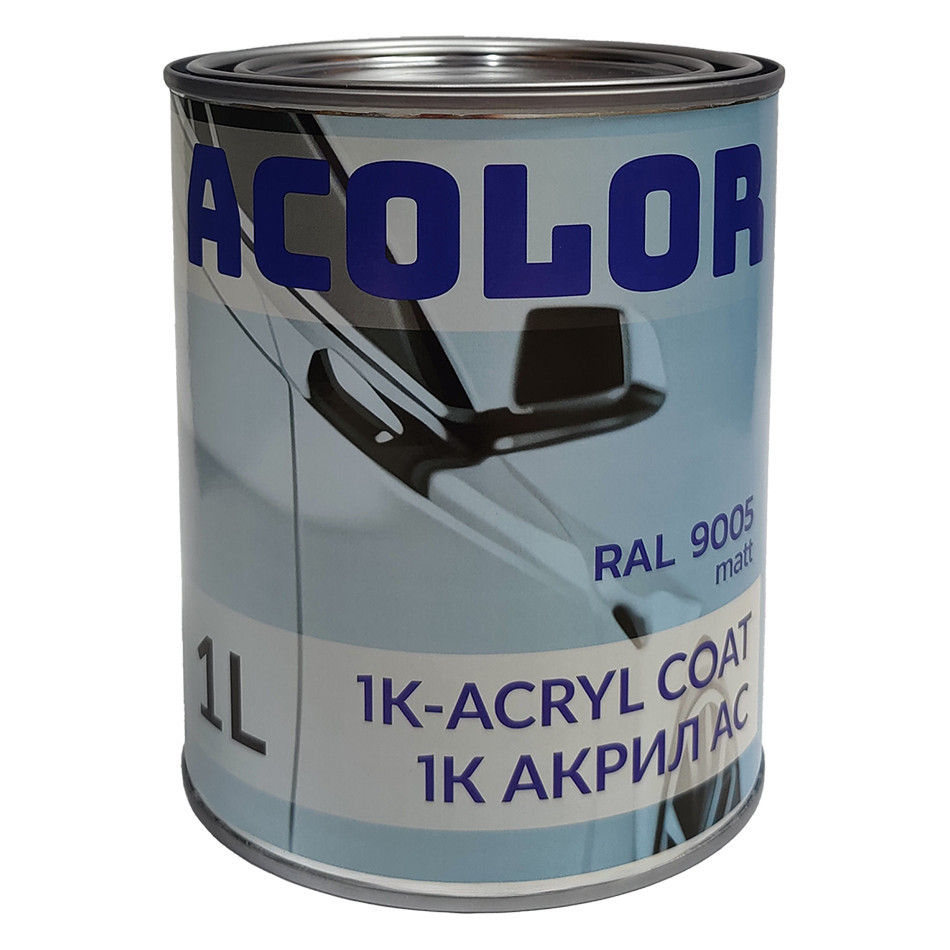 9005 Acolor Авто краска алкидная матовая 1л (без затвердника), фото 1