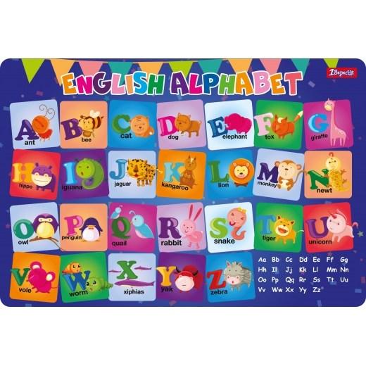 Підкладка настільна 43*29см 1 Вересня Англійський алфавіт