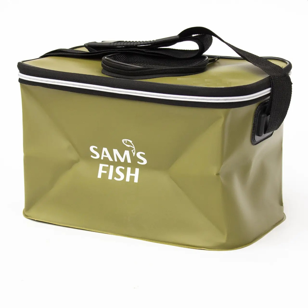 Сумка для риболовлі Sams Fish 35x22x22 см водонепроникна зелена