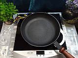 Сковорода чавунна з дерев'яною ручкою, d=220мм, h=40мм, фото 2