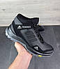 Чоловічі кросівки Adidas Terrex winter зимові з хутром черевики Адідас Терекс чорні шкіряні зима, фото 4